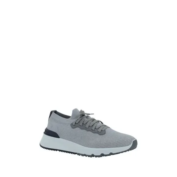 Brunello Cucinelli Gray Rubber Low Top Sneakers - Picture 3 of 8